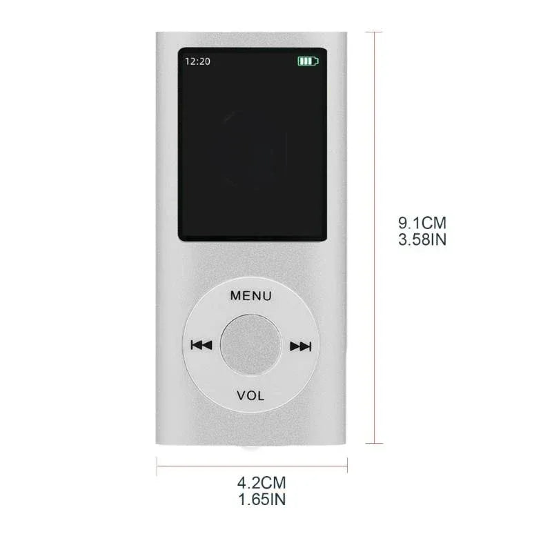 MP3 Music Player with 32GB Memory Card Classical Digital LCD Display 1.8'' Screen with FM Radio Voice Recorders
