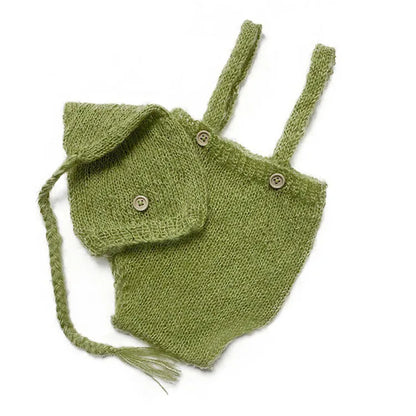 2pcs/set  Crochet Newborn Outfit  Newborn Photography Props Knitted Wool Hat Clothing Costume  Shooting  Bebes Accesorios