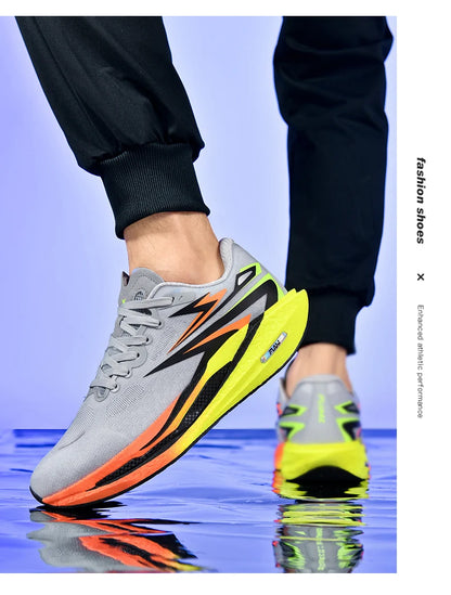 Men's Running Shoes Jogging Breathable Mesh Cushioning Non-Slip Outdoor Casual shoes Couple Trainer Race Sneakers Off-road Shoes