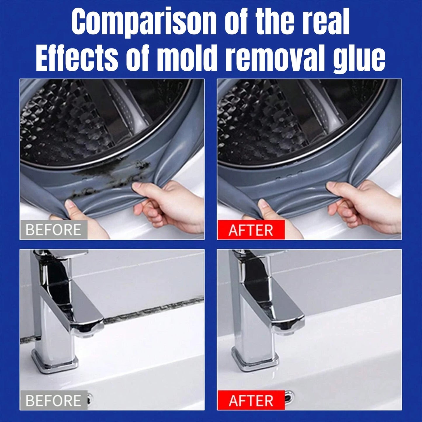 Mold Remover Gel Anti-Mold Cleaning Gel For Kitchen Bathroom Washing Machine Refrigerator Rubber Ring Removing Mold