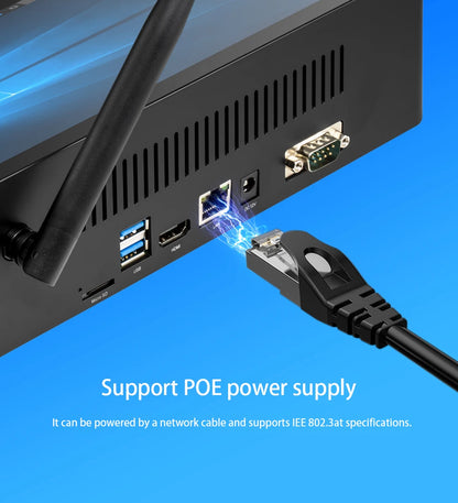 20256 Pipo H10 PRO 10.1 Inch IPS Touch Screen MINI PC Win11 Win10 OS Intel N100 Quad Core Tablet PC BT WIFI RJ45 USB 3.0 POE HD
