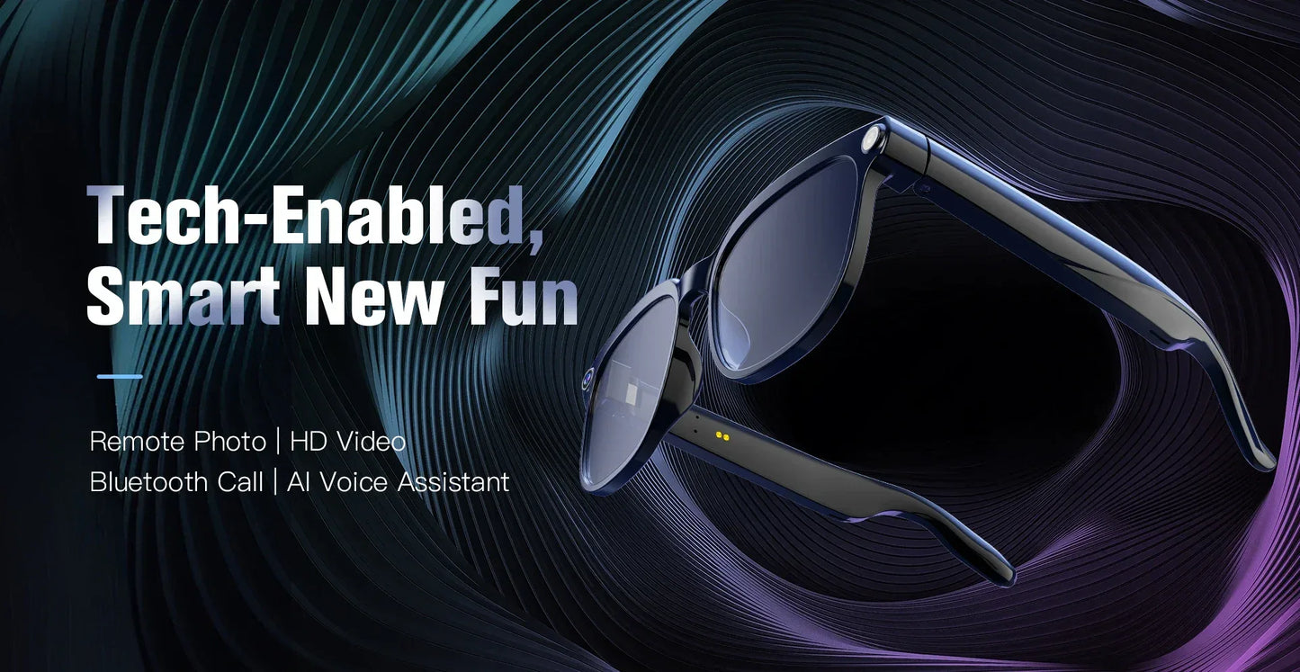 Men AI Smart Glasses 2026 New Color-Changing Translation Glasses 800W Camera Waterproof Call Photo Video Recording Sunglasses