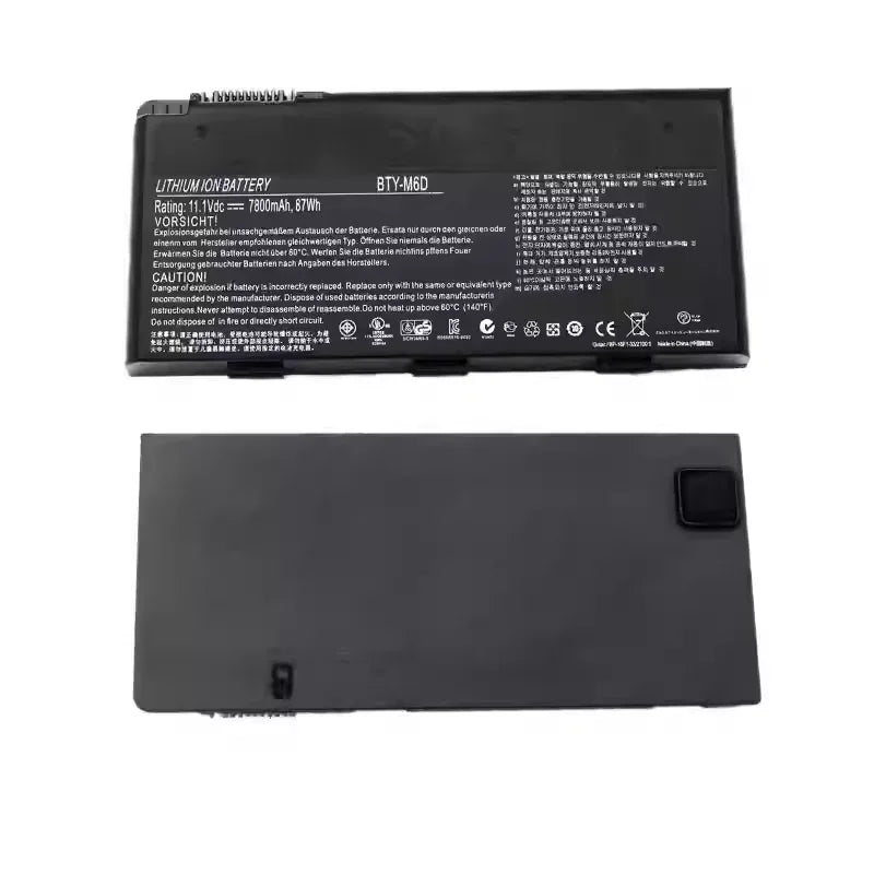 Compatible with MSI GT60/70 GX660/680 MS-1763 laptop battery BTY-M6D