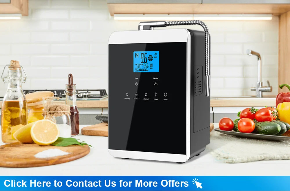11 Plates Platinum Coating Alkaline Water Ionizer Machine Household PH 4.5~10.5 Alkaline Acid Water Ionizer for Home