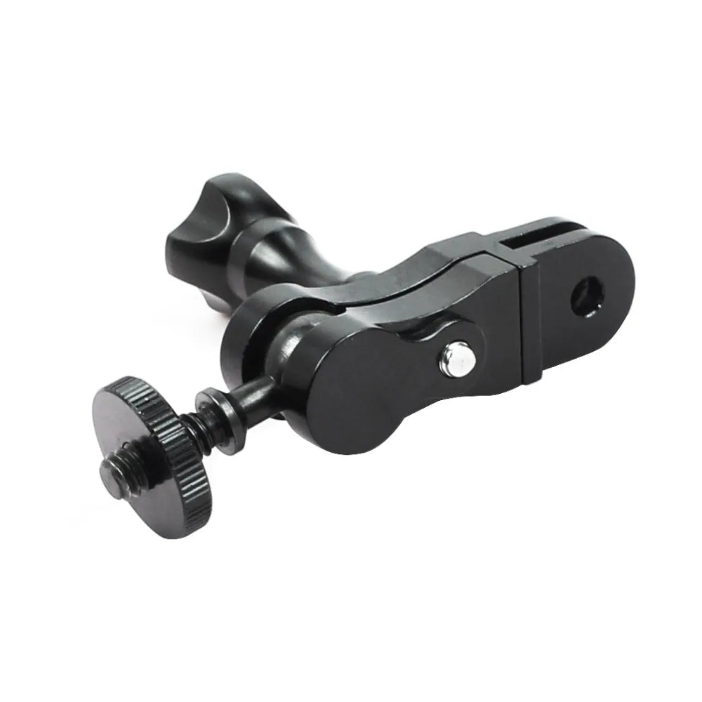 Universal Aluminum Arm Adapter Mount Bracket Connector W/ Knob 1/4'' Inch Screw for GoPro for OSMO Action YI Sports DSLR Cameras