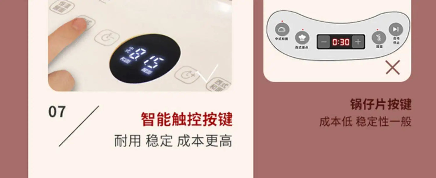 Compact Automatic Stand Mixer Dough Kneading Fermentation All-in-One Multifunctional Machine for Home