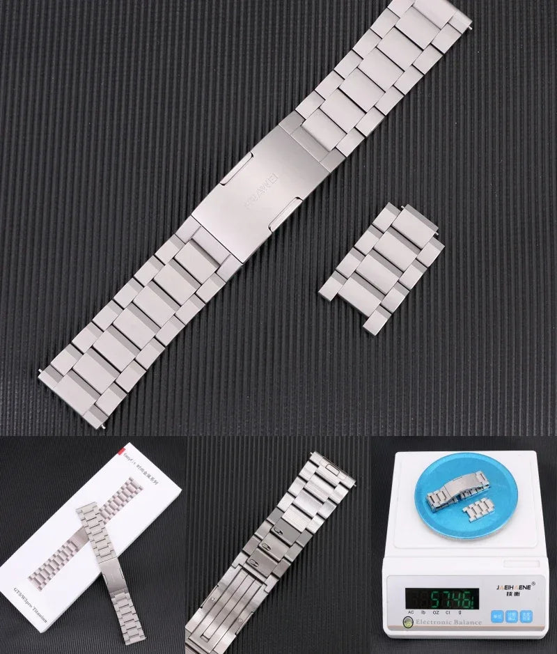 Original FKM Rubber Sport Band for Huawei GT3pro 46mm Titanium Watch Strap GT3 PRO Genuine Leather Band
