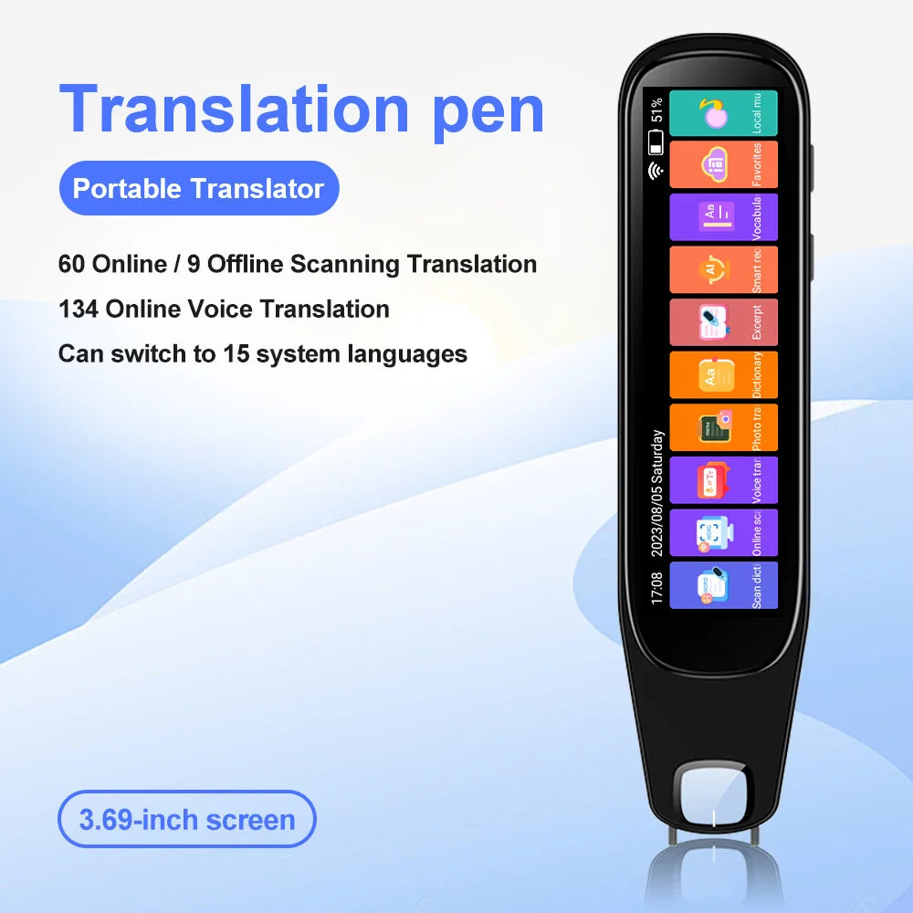 MD21 voice Translation Pen Real Time Intelligent Text Scanning Point Reading Learning Smart Voice Translator  Recording Pen