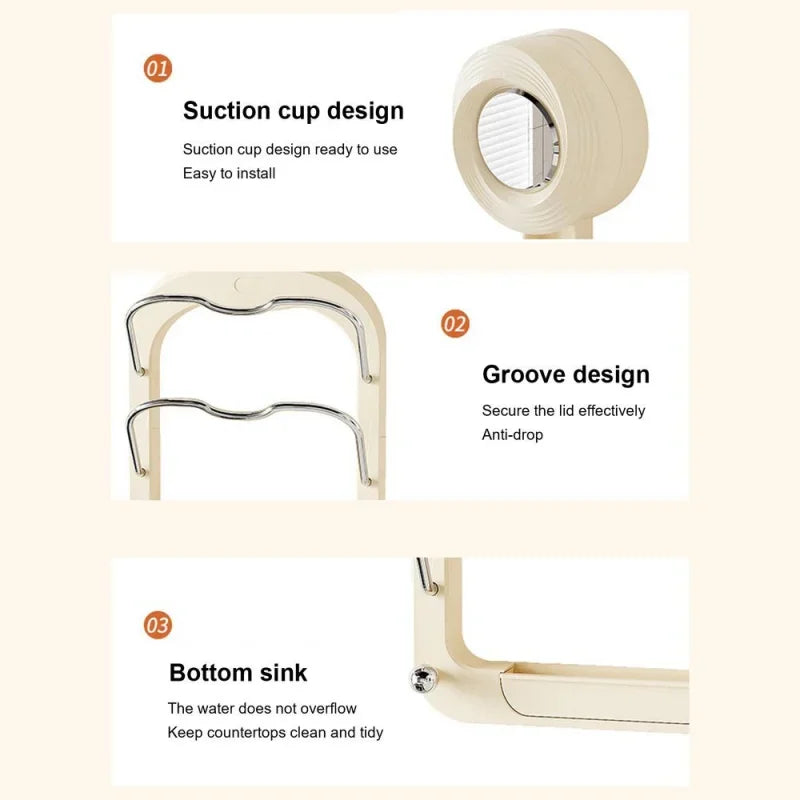 Kitchen Organizer Rack Wall Hanging Pot Cover Rack Multilayer Pot Lid Metal Multifunctional Rack Pot Lid Storage Rack