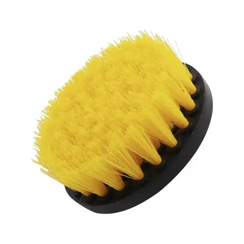 Electric Scrubber Brush Drill Brush Kit Power Drills Scrubber Brush & Rod  For Carpet Glass Car Tires Nylon Brushes 2/3.5/4''