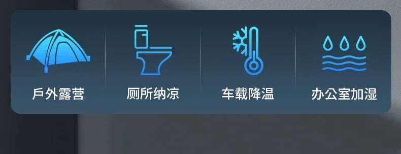 Kitchen Semiconductor Cooler Instant 30s Ice Mist Spray Oil-Resistant Table Mount Commercial Portable AC No-Installation Chiller