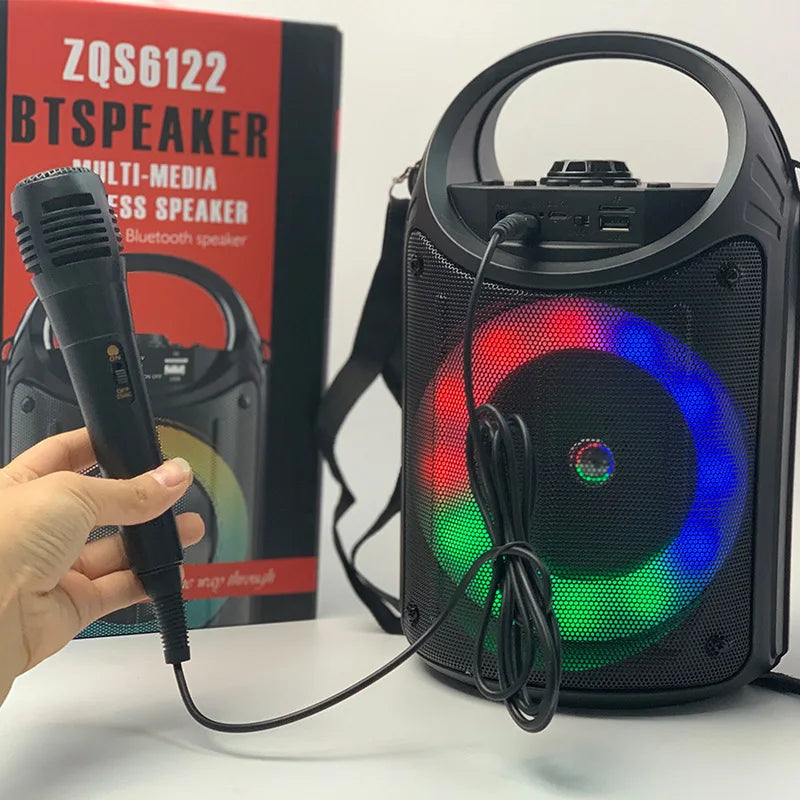 30W Wireless Column Big Power Stereo Portable Bluetooth Speaker Subwoofer Bass Party Speakers with Microphone Family Karaoke USB