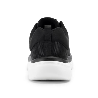 FitVille Walking Shoes for Men Wide Width Thick sole Lightweight Breathable Sneakers Shoes for Plantar Fasciitis Pain Relief