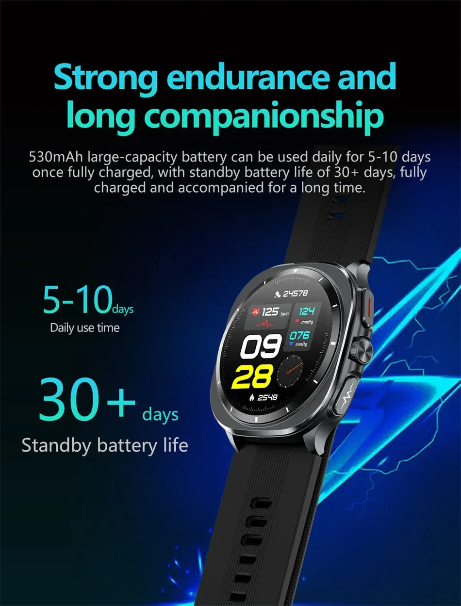 Airbag measurement Smart Watch Men ECG Air Pump Blood Pressure Blood Oxygen BT Call NFC SmartWatch For Man Android iOS upgrade