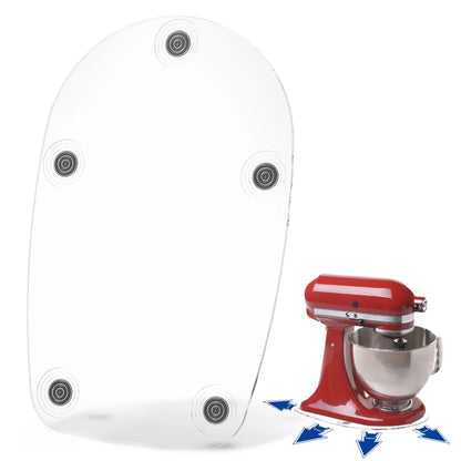 Mixer Slider Mat Tray Compatible for 4.5 QT Tilt Head Stand Acrylic/Wooden Mixer Mover Slider Pad Kitchen Appliance Accessories