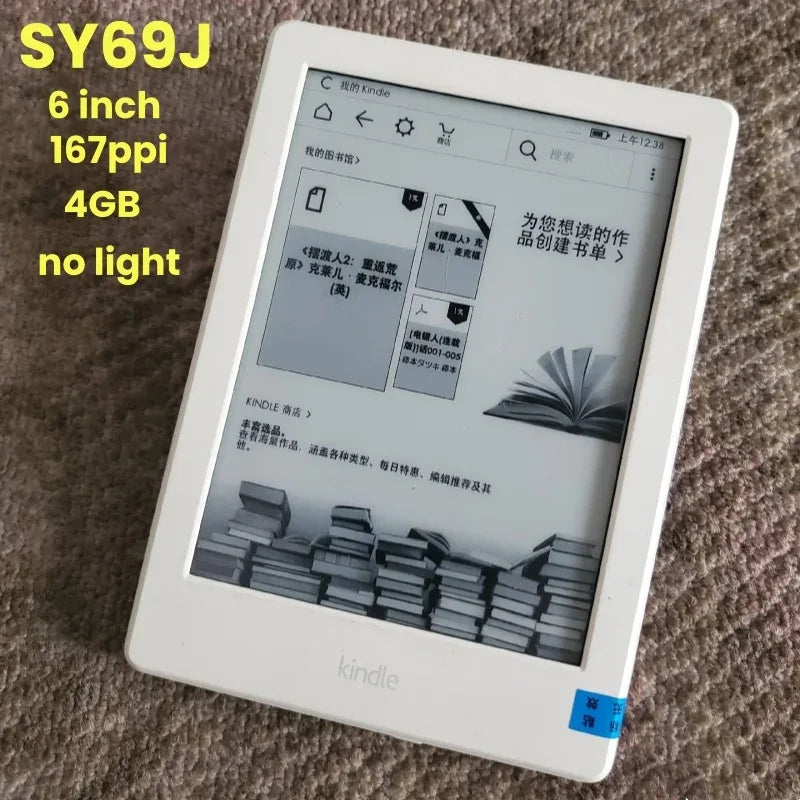 Original Kindle 6th 8th Used  Ebook E Book Eink E-ink Reader Touch Wifi Ereader No Light Better Than Kobo E-readered