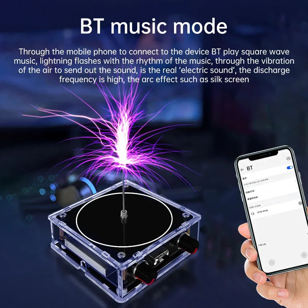 10cm Tesla Coil Arc Generator Touchable Artificial Lightning for Physics Teach Electromagnetic Science Popularization Experiment
