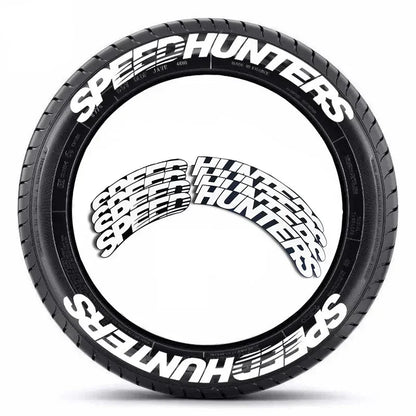 3D Car Tires & Rim Stickers PVC Waterproof Letters Decal Automobile Motorcycle Tire Decoration Wheel Sticker for SPEED HUNTETERS