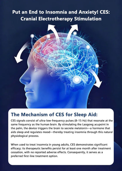 Lenovo Mini Smart Sleep Speaker Quickly Fall Asleep with This Handheld Microcurrent Low-Frequency Pulse Deep Sleep Aid Silver