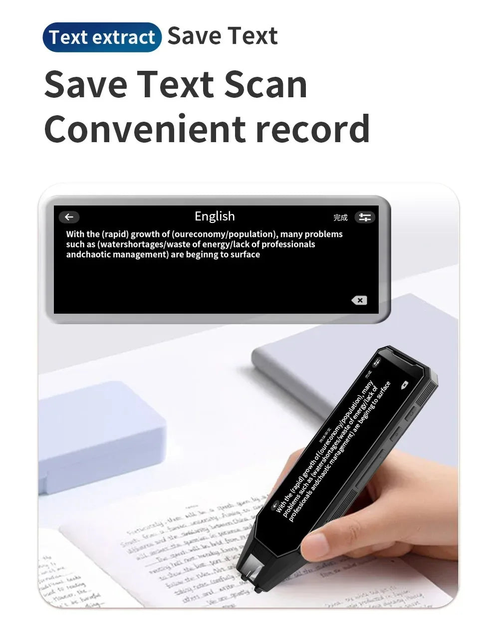 New style MD09 Intelligent Translation pen voice converter  offline scanning translation pen Business travel  dictionary pen