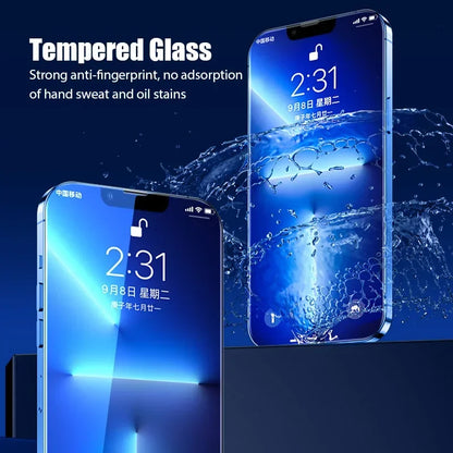 5PCS Tempered Glass For iPhone 16 15 14 13 12 11 Pro Max SE 2020 2022 X XR XS Max 13 12 Mini 15 14 Plus 8 Screen Protector glass
