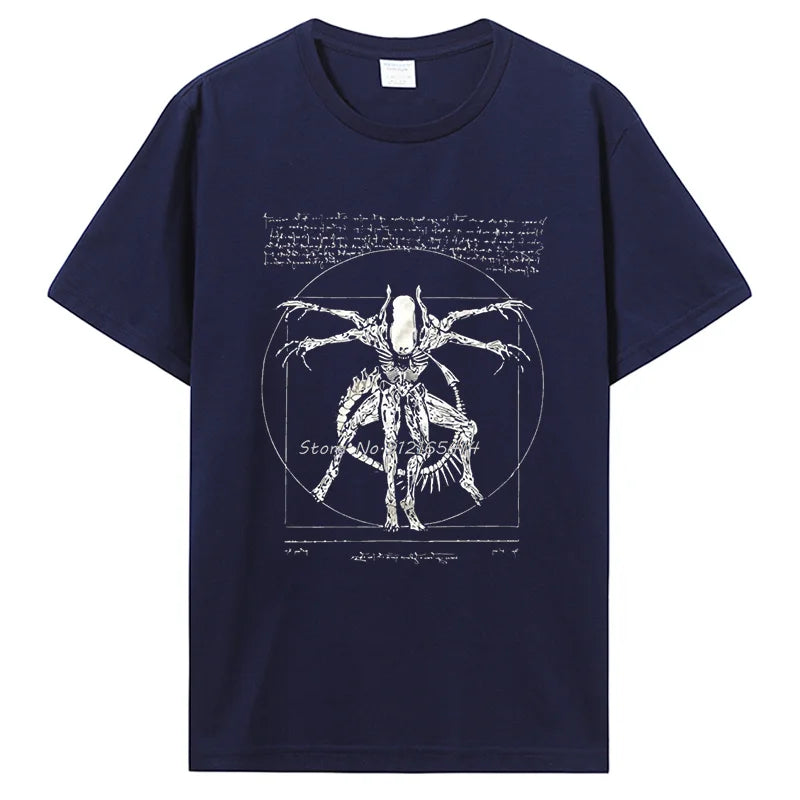2019 Brand Tshirt Homme Tees Cool Stuff For Teenagers  Da Vinci Alien T Shirt  Gamer Gifts For Men Streetwear