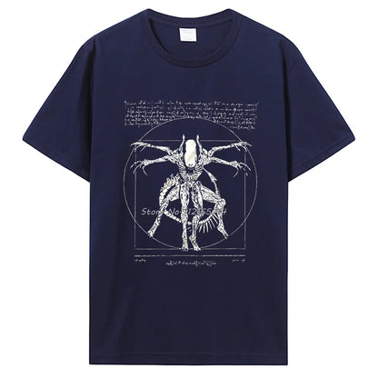 2019 Brand Tshirt Homme Tees Cool Stuff For Teenagers  Da Vinci Alien T Shirt  Gamer Gifts For Men Streetwear