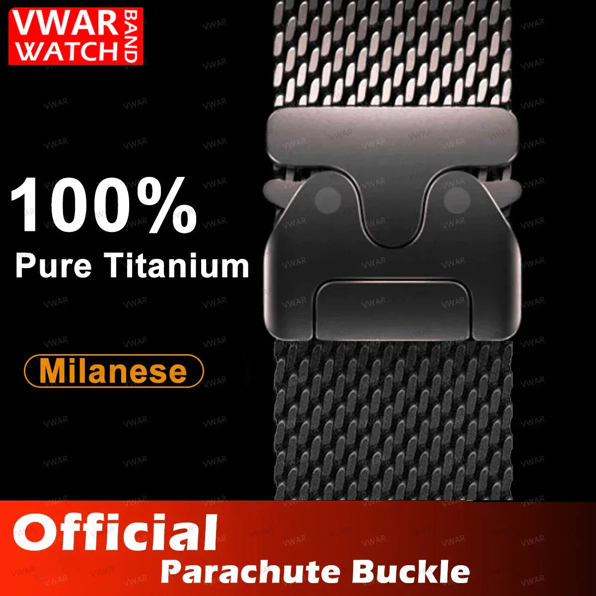 100% Titanium Band for Apple Watch Ultra 3/2 49mm Series 11 10 9 8 7 6 SE 3 Natural Titanium Milanese Loop Strap for iWatch 46mm