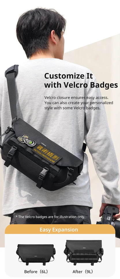 Ulanzi BC08 Sling Bag Photography Shoulder Bag for Tripod Mirrorless Camera Smartphone Tablet Waterproof Bag