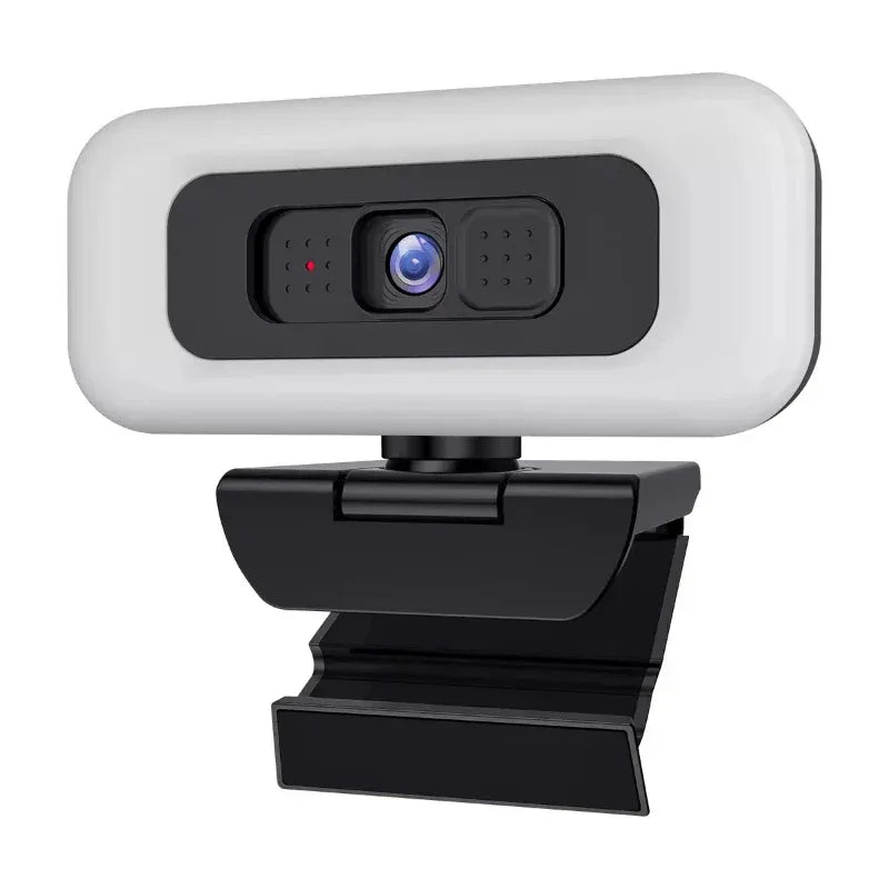 4K Webcam with Light Full HD 2K 1080P Live Streaming Web Cam for PC Laptop Auto Focus Computer Camera with Microphone