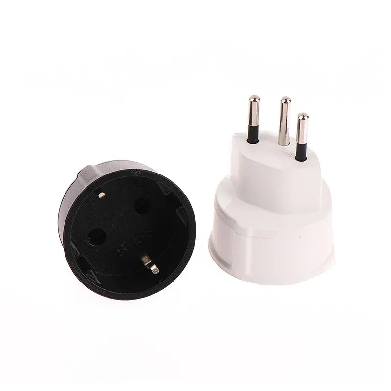 1 Pc European France To Swiss Plugs Travel Adapter 3 Pin Plug 10A 250V Power Plug EU To Switzerland Electrical Plug Socket
