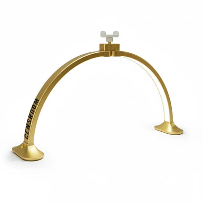 32inch Half Moon Light Gold for Nail Desk  Fill Light Folded Arch Light for Nail Lamp with Phone Stand Manicure Handicraft Light