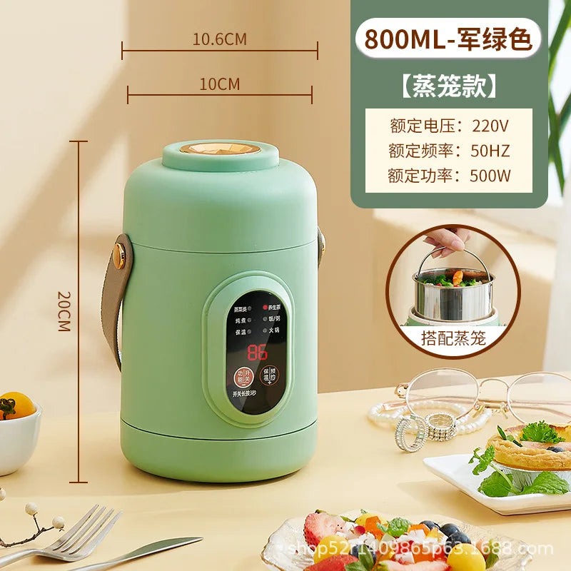 New Multifunctional Rice Cooker Portable Small Travel Electric Kettle Household Electric Cooker Hot Pot 110V US/220V EU Plug