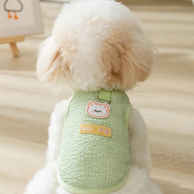 Summer Cooling Vest Thin Pet Dog Clothes Breathable Mesh Dog T Shirt Chihuahua Bichon Dog Clothing Cat Vests Puppy Undershirts
