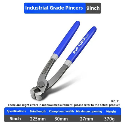 RUR Tower Pincers Non-slip Grips Pliers Flat Mouth Cattle Horse Hoof Nippers Snips Puller Hand Tools Pulling Nails Cutting Wires