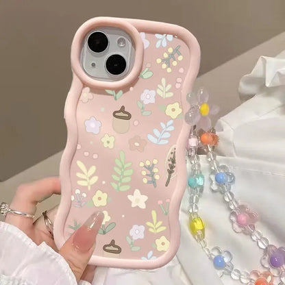 INS Flower Chain Phone Case For Huawei P40 Lite Nova 3i Y70 Honor 90 Lite X8 X6 X9A X7A X8A X7B X8B X9B Soft Silicone Cover