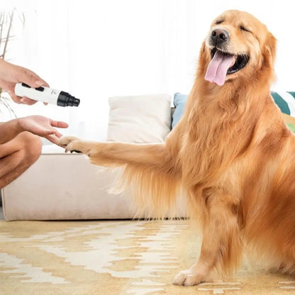 Dog Nail Grinders Painless USB Charging Rechargeable Pet Nail Clippers Quiet Electric Dog Cat Paws Nail Grooming Trimmer Tools