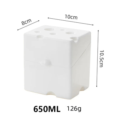 Plastic Sliced Cheese Storage Container with Lid And Holder Flip Top Butter Block Box Cheese Slice Saver Kitchen Organizer
