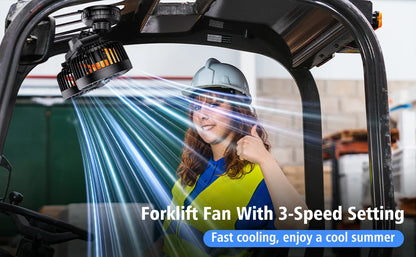 Eary Car Suction Cup Dual-Head Fan 12V/24V 360°Rotatable with 4000mAh Battery 3 Speed Wind Universal Electric for Truck Van Suv