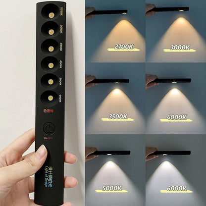6 Modes Color Temperature Lamp Ick Rechargeable 2700KK6000K Photography Light Wand Lighting Motion Sensor Light Tester Tool A