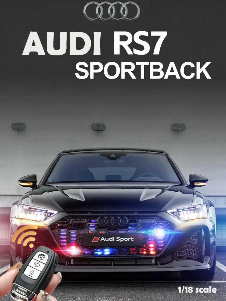 Simulation 1:18 AUDI RS7 Sportback Alloy Car Model Children Toy Vehicle Collectibles Miniature Voiture Home Decor Birthday Gift