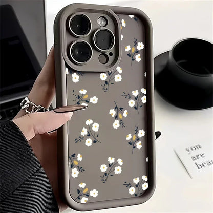 Vintage Flower Phone Case for Samsung A54 5g Case S23 A34 A53 5g A14 A13 A32 A23 A33 A52 S21 FE S22 S23 S24 Ultra Cover