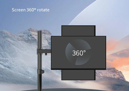 M051 clamp grommet base Full Motion 360 rotate single computer 10"-27" Monitor Holder long arm Monitor Mount Arm 9.9kgs PC stand