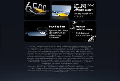Global Version POCO F8 Ultra NFC 50MP camera 6.9" 120Hz display 6500mAh battery Smartphone Snapdragon 8 Elite Gen 5