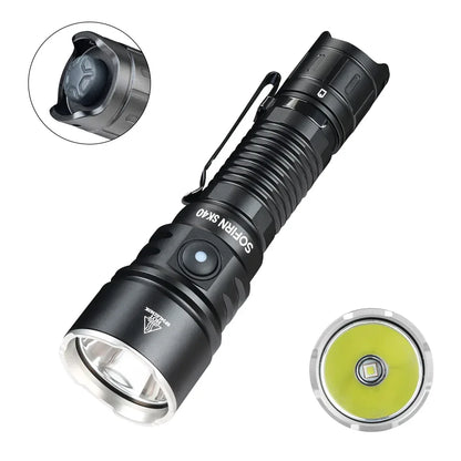NEW SOFIRN SK40 3200lm Tactical Flashlight 580m Powerful Bright SFT70 LED IP68 waterproof Torch with Dual Switch