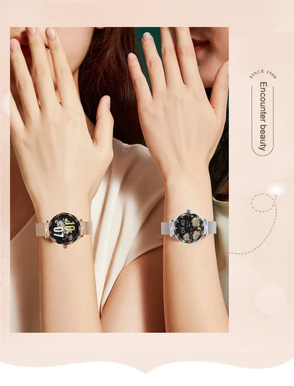 LIGE Fashion Ladies Smart Watch NX7 Pro AMOLED Screen Health Monitoring BT Call Female Women Sport Fitness Tracker Smartwatch