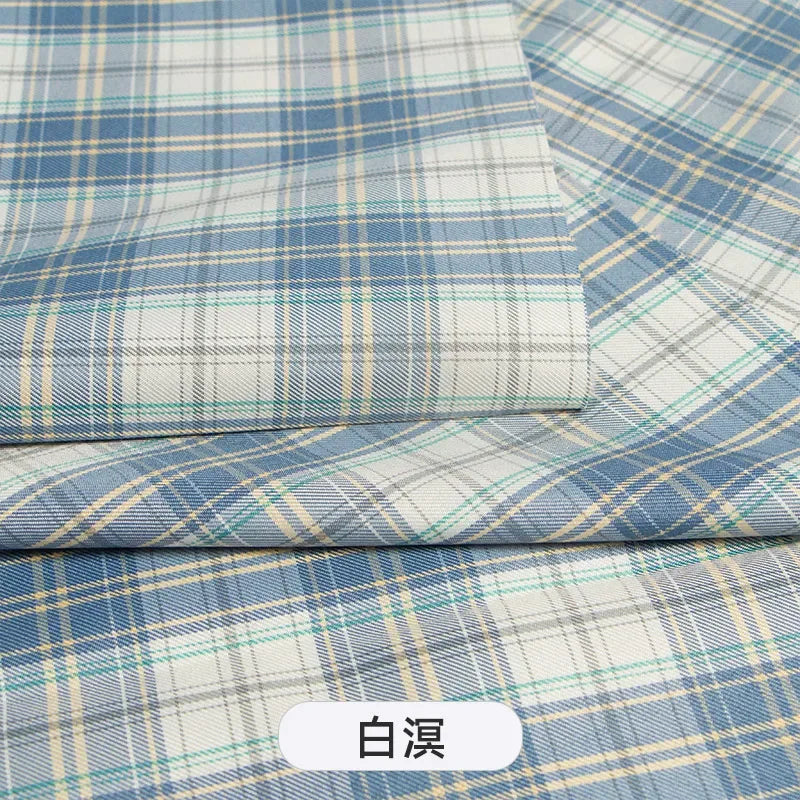 Plaid Fabric By The Meter for Japanese Jk Uniform Skirts Clothing Hair Band Clothes Pillowcases DIY Sewing Textile Anti Wrinkle