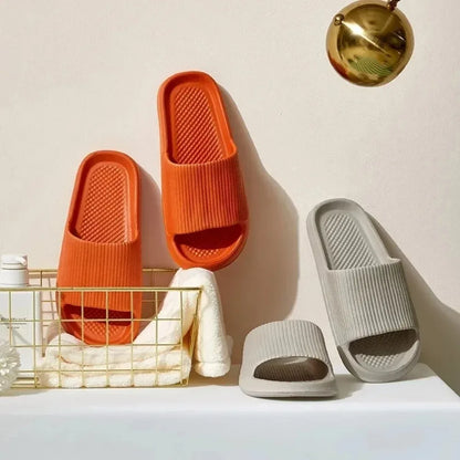 Youpin Thick Platform Women Bathroom Home Slippers Cloud Slippers Soft Sole EVA Indoor Slides Sandals Summer Non-slip Mi