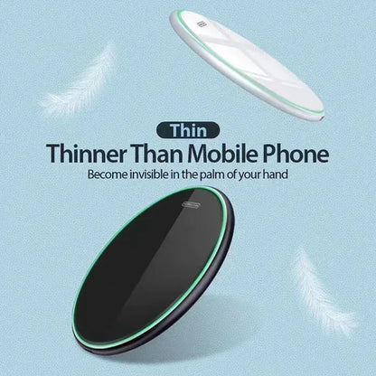 LED Night Light Wireless Charger Stand Pad For iPhone 16 15 14 13 12 Pro Max Samsung S25 S24 Xiaomi Quick Fast Charging Station