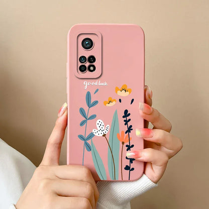 For Xiaomi Mi 10T 5G Phone Case Matte Liquid Silicone Shell For Xiaomi Mi 10T Pro 5G Cute Cat Cartoons Ultrathin Fashion Fundas
